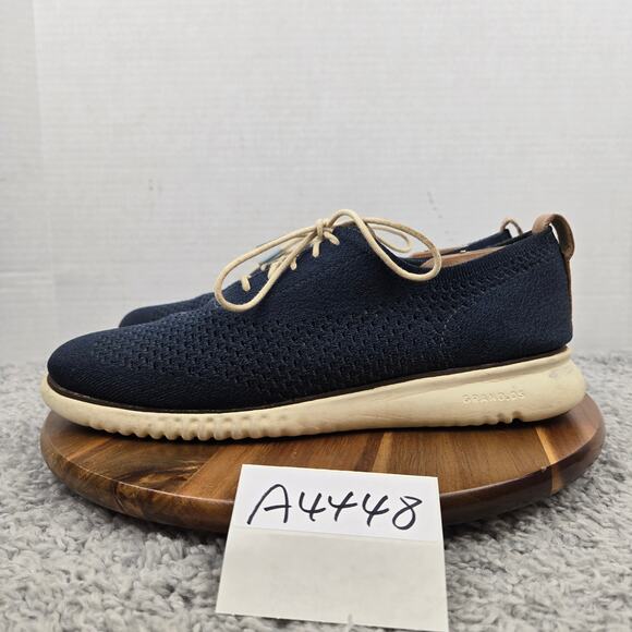 Cole Haan Mens 10.5M 2.ZeroGrand Navy Stitchlite Wingtip Business Casual Oxford main image 4